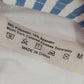 Blue White Stripe Bikini High Waisted Bottom Swimwear Medium