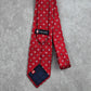 Chaps Red Blue White Diamond Geometric Silk Executive Holiday Neck Tie Men's