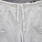 Dodo White Active Sports Jogging Cotton Pullon Pants Shorts Plus 3XL