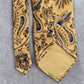 Nautica Gold Blue Gray Floral Paisley Silk Executive Corporate Neck Tie Men's