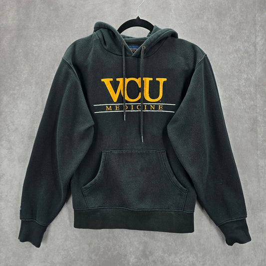 Jansport Black Sweatshirt Cotton Fleece VCU Medicine Hoodie XS Extra Small