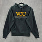 Jansport Black Sweatshirt Cotton Fleece VCU Medicine Hoodie XS Extra Small