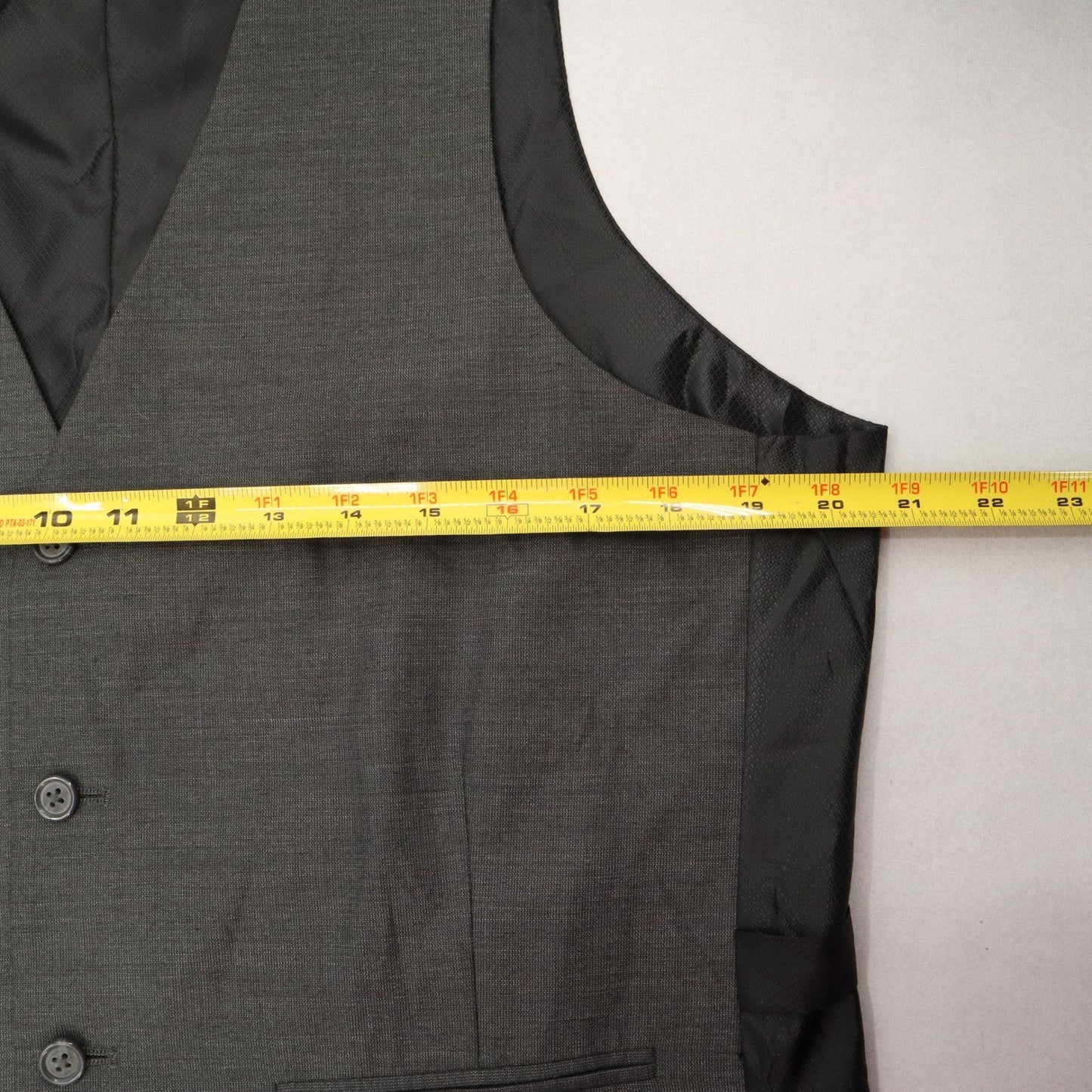 Gray 5 Button 2 Welt Pocket Waistcoat Formal Tuxedo Suit Vest Large 42R