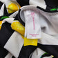 No Boundaries Black Stripe White Lemon One Piece Bathing Suit Swimwear Large