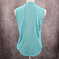 Avia Blue Muscle Sports Performance Activewear Top Small
