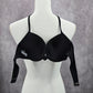 Aerie Black Padded Halter Knot String Brooke Bra Bikini Top 32B