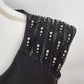 Calvin Klein Black Silver Beaded Knee Length Stretchy Dress Large 12