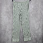 Victoria Secrets Gray White Striped Top Pant Pajama Set Extra Small XS
