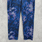 Old Navy Active Cropped Capri Blue Purple Yoga Stretch Pants Leggings M Medium