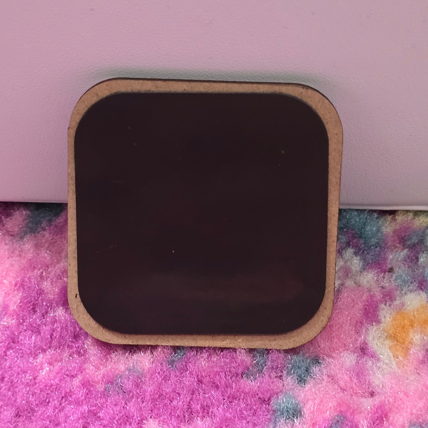 Teacher Blue Handmade Square Refrigerator Magnet