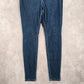 Blue Stretch Pullon Skinny Leggings Jeggings Cotton Jeans Pants S Small
