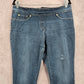 Nygard Blue Pullon Stretch Skinny Taper Denim Jeans Bottoms Pants Large 14 16