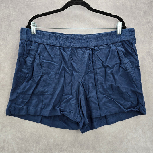 Sonoma Blue Pullon Beach Bermuda Relaxed Casual Pants Shorts XL Extra Large