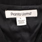 Pronto Uomo Black 5 Button Stripe Point Waistcoat Tuxedo Suit Vest Large 42R