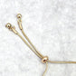 Pink Gold Rhinestone Chain Bead Bracelet Fashion Jewelry NWT JB2-28