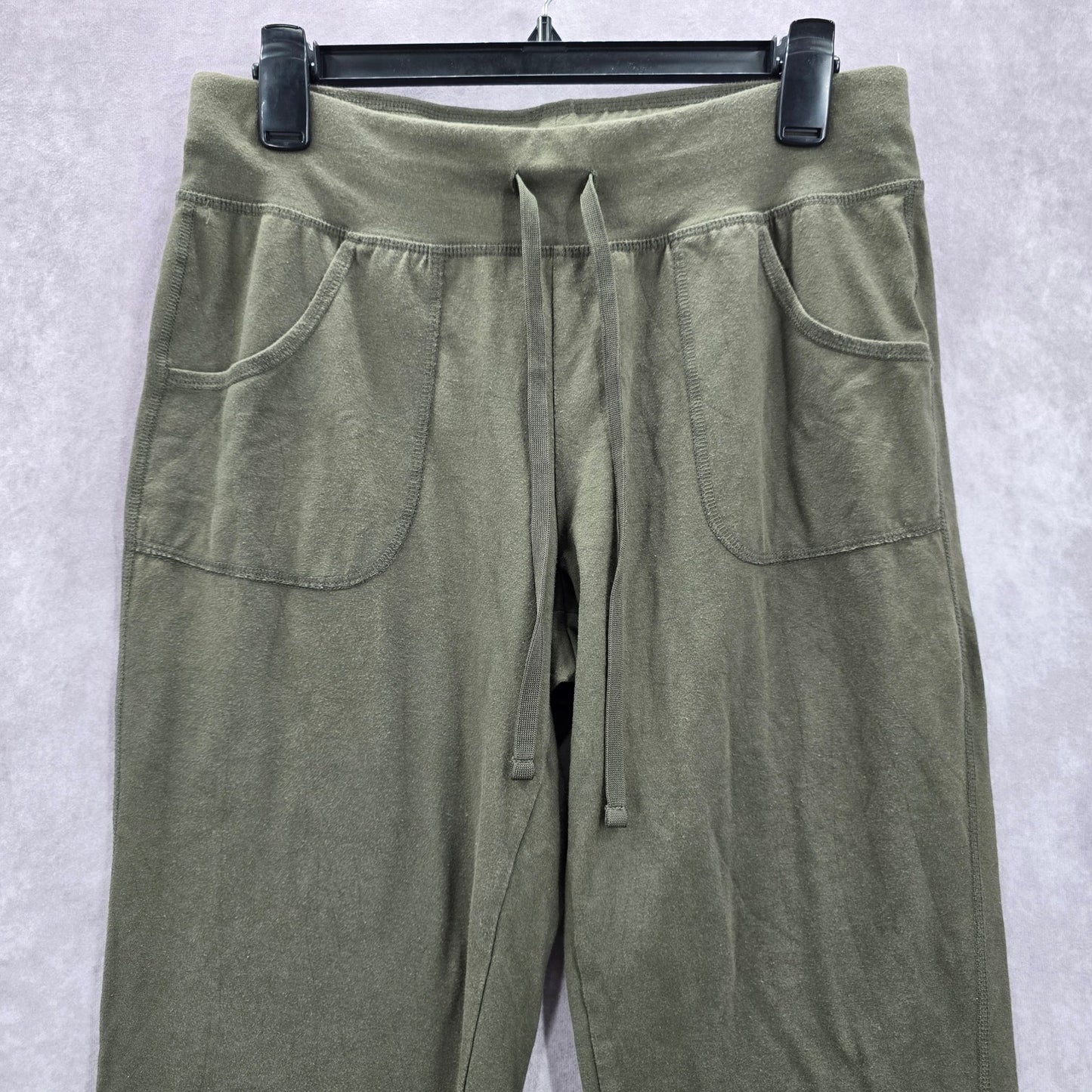 Athletic Works Green Trousers Crop Active Capri Jogger Bottoms Pants M Medium