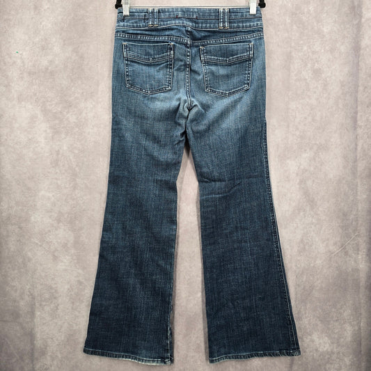 Gap Limited Edition Blue Denim Flare Wide Jeans Y2K Retro Pants Bottoms 6