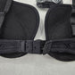 Black Padded Wired Push Up Plunge Bra Bikini Bralette Swim Top 34B