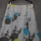 Investments II White Floral High Low Midi Flare Boho Flirty Skirt Plus 16W NWT