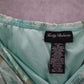 Kathy Roberts Green Floral Knee Length Flare Skirt Pull On Vintage Y2K Plus 16