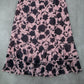 Sag Harbor Pink Blue Floral Knee Length Skirt Pull On Plus Boho XL Extra Large