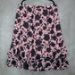Sag Harbor Pink Blue Floral Knee Length Skirt Pull On Plus Boho XL Extra Large