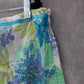 Van Heusen Blue Floral Knee Length Cotton Whimsy Costal Beach Skirt Plus 18 NWT