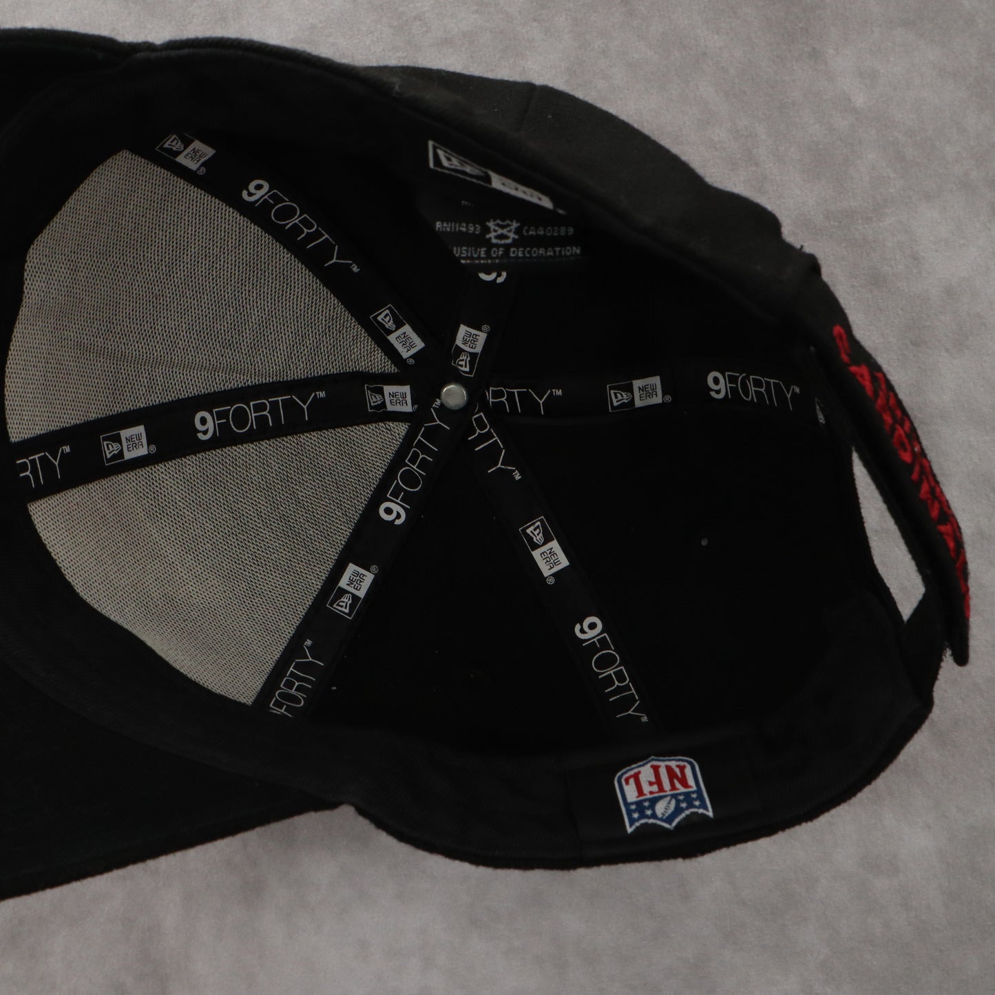 New Era Black Arizona Cardinals 9Forty Sports Baseball Cap Hat Athletic One Size