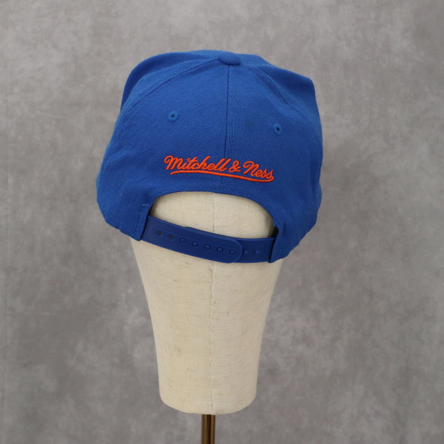 Nostalgia Co Mitchelle & Ness Blue Denver Broncos VTG Snapback Baseball Cap Hat