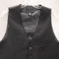 H&M Black 6 Button Welt Buckle Pocket Slim Waistcoat Formal Suit Vest 38R Small