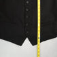 H&M Black 6 Button Welt Buckle Pocket Slim Waistcoat Formal Suit Vest 38R Small