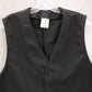 Fashion Seal Black 5 Button Pocket Waistcoat Formal Suit Vest 40R Medium