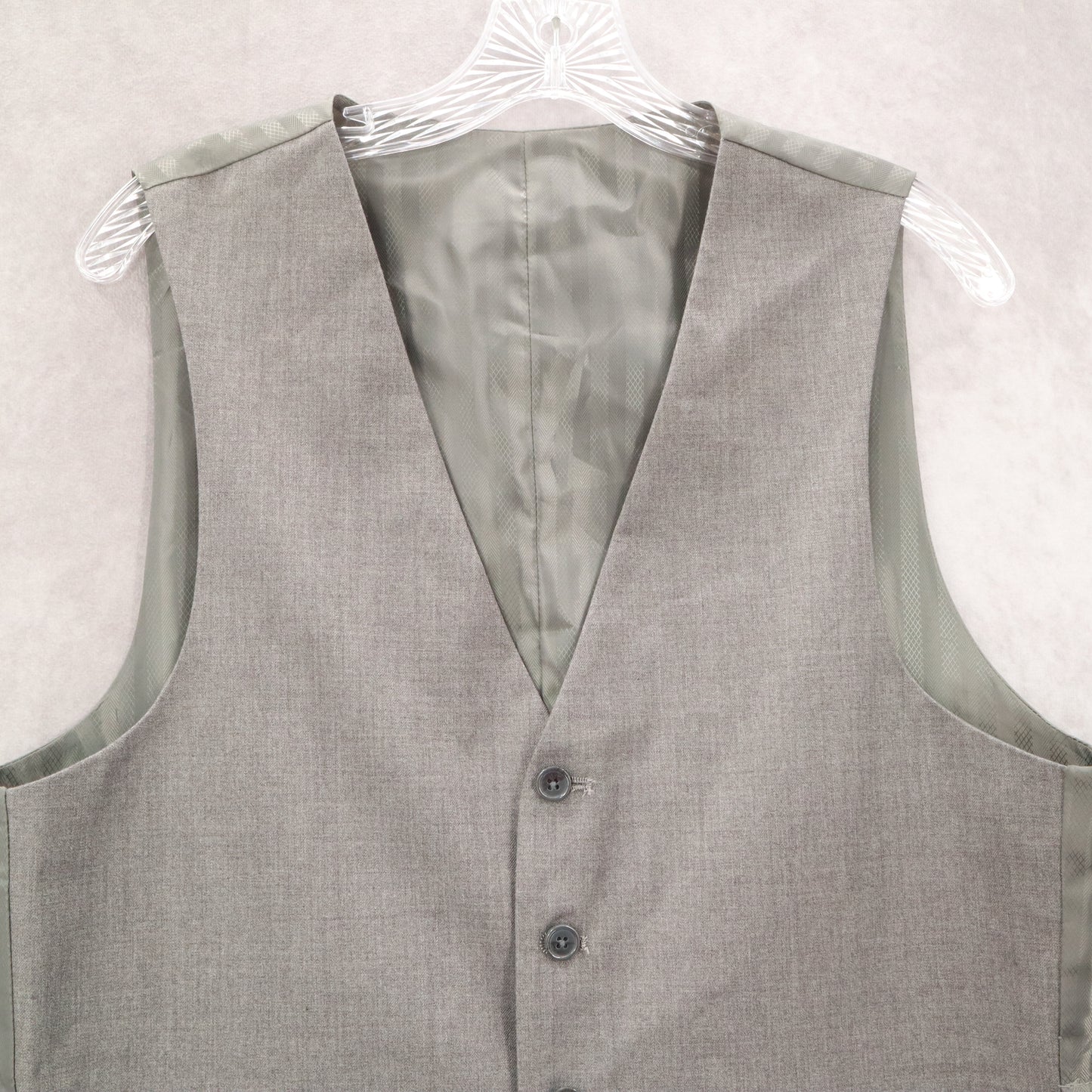 Marchatti Gray 5 Button Point Slim Waistcoat Tuxedo Suit Vest Medium 38 Short