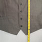 Marchatti Gray 5 Button Point Slim Waistcoat Tuxedo Suit Vest Medium 38 Short