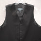 Pronto Uomo Black 5 Button Point Bottom Waistcoat Tuxedo Suit Vest Wool 43R Large