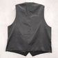 Pronto Uomo Black 5 Button Point Bottom Waistcoat Tuxedo Suit Vest Wool 43R Large