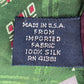 Polo by Ralph Lauren Green Red Geometric 100% Silk Men's Neck Tie