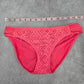 Becca by Rebecca Virtue Pink Floral Cheeky Medium Bikini Bottom Swimwear