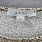 Gaze Cream Nude Black Animal Print Cropped Top Small