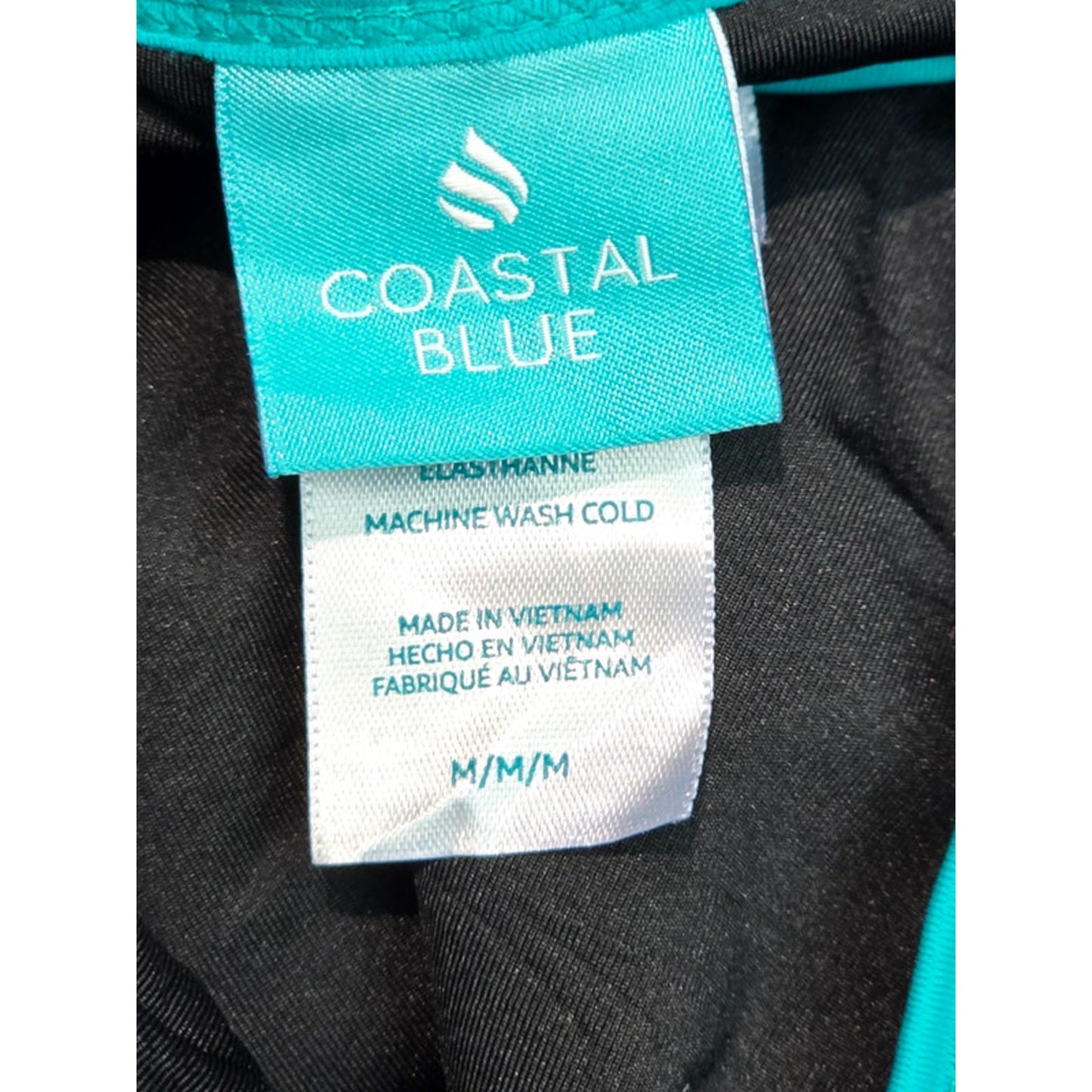 Costal Blue Navy Blue/Green Strapy Tank Top Medium