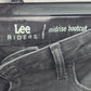 054. Lee Riders Midrise Bootcut Black Straight Denim Jeans 12M