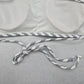 Gray Stripe Halter Tie Active Sports Bra Padded Bikini Bralette Swim Top S Small