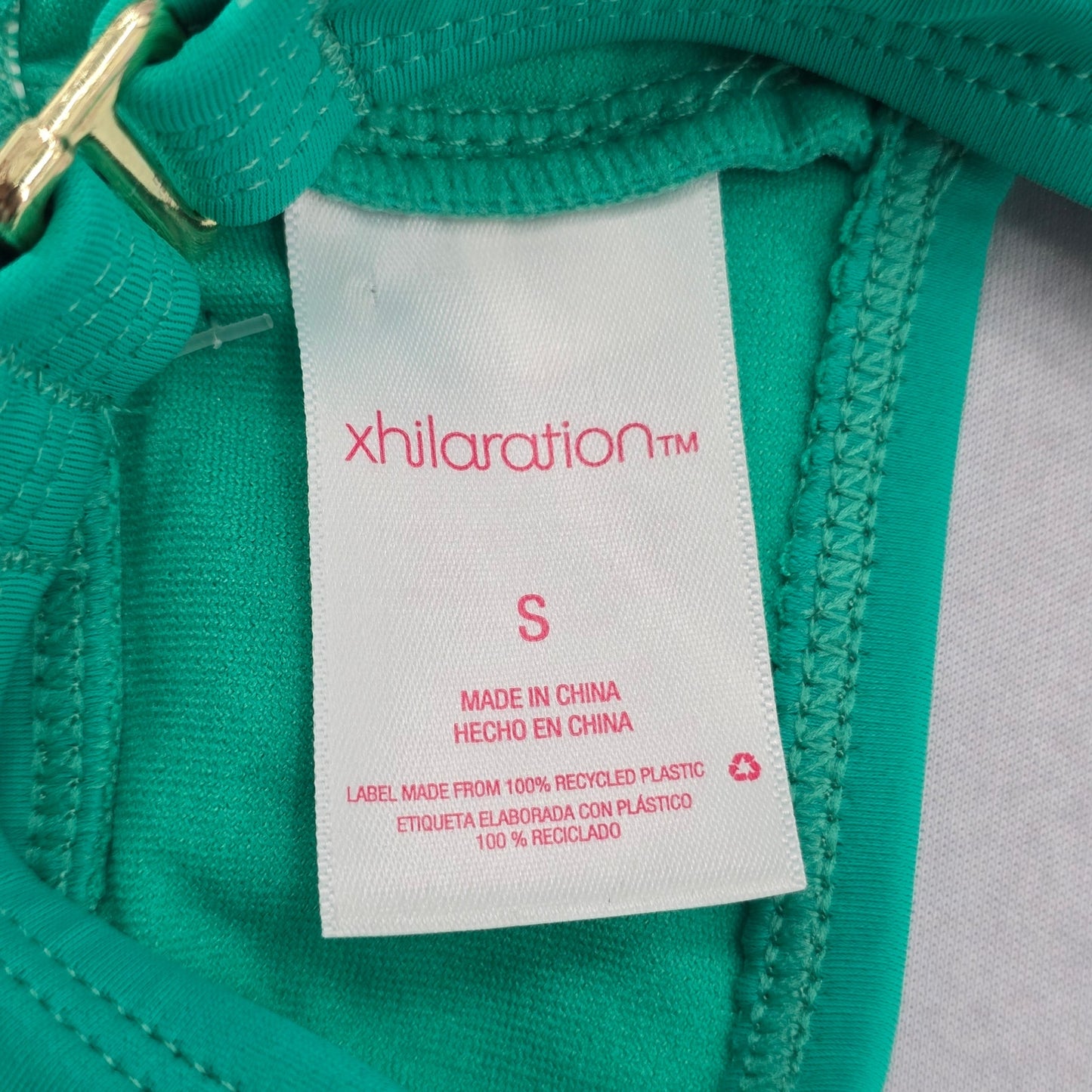 Xhilaration Green Demi Padded Bra Beach Bikini Bralette Swim Top S Small
