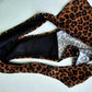 Asos Brown Animal Print Bikini Bottom Swimwear 4 Small