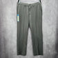 Haggar Graphite Gray Melange Performance Pants Bottoms Straight Fit 34Wx30L