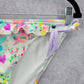 Victoria Secret White Floral Ruffle String Tie Bikini Bottom Swimwear Large