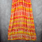 Calvin Klein Orange Sleeveless Maxi Long Slit Dress Extra Small XS
