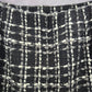 Ann Taylor Black Weave Plaid Tartan Preppy Mini Short Petite Skirt 6P