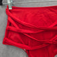Shein Red Crisscross Strings Bikini Bottoms Swimwear Medium