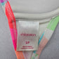 Xhilaration Pink Geometric Padded Beach Tie Bikini Bralette Swim Top S Small